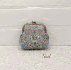 ウィリアムモリス 小さながま口ポーチ コインケースhandmade
