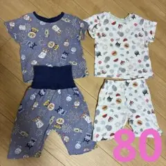 アンパンマン　パジャマ　夏用　半袖　花火　80