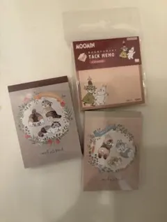 ミニメモ帳セット　ムーミン　mofusand