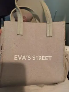 EVA'S STREET ショルダーバッグ グレー＆ピンクエコバッグ2点セット