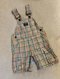 OshKosh B’Gosh チェック柄 コットンオーバーオール 2T