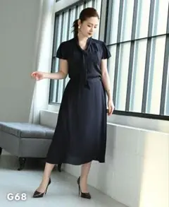 ハートクローゼット　ネイビースカート　M