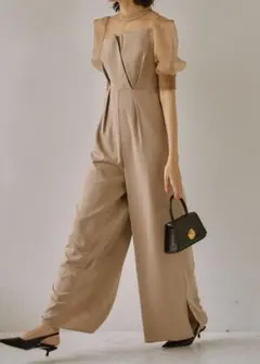 【LE’RURE】シアーボックススリーブ パンツドレスのサムネイル