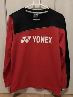 가격 인하!YONEX 웜업웨어 롱 슬리브 레드 블랙 L