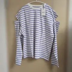 GRL ストライプ長袖Tシャツ Fサイズ