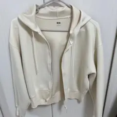 ユニクロ レディース ドライスウェットパーカー Ｓサイズ オフホワイト