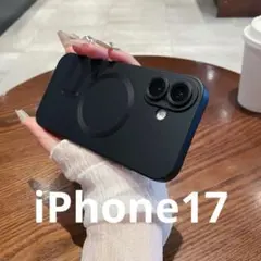 iPhone17 MagSafe メタリックカラー　スマホケース　ブラック