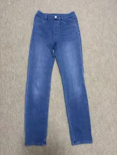 デニムブルー スリムフィットボトムス