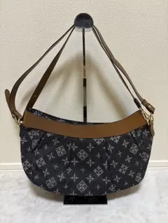 美品⭐︎russet デイリーラシット デニム×レザー ショルダーバッグ 軽量