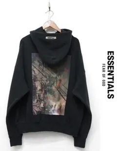 N390/ESSENTIALS パーカー ビッグシルエット プルオーバー S 黒