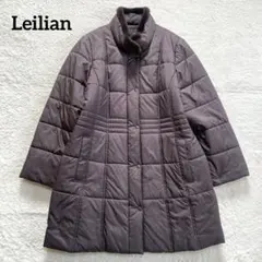 【大きいサイズ】 レリアン 中綿ジャケット 13号 リアルファー Aライン