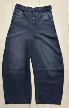 luv code】 curved denim pants /グレー - メルカリ