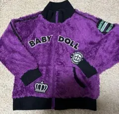 BABY DOLL 紫色 フリースパーカー　120