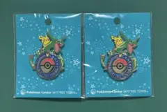 ポケモンセンター限定 ロゴピンズ スカイツリータウン　レックウザ 2個セット