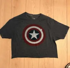 MARVEL キャプテンアメリカ Tシャツ クロップド丈のサムネイル