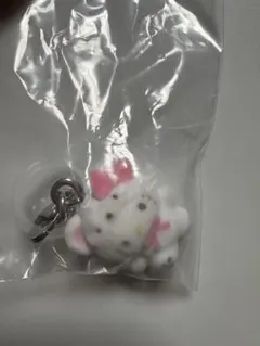 めじるしアクセサリー サンリオ　ふわふわスノー　ハローキティ　ガチャ