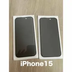 残り1点⭐️iPhone15 携帯 スマホ フィルム 覗き見防止 強化ガラス