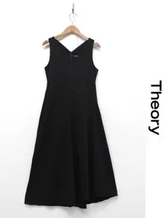 I513 Theory ノースリーブワンピース アシンメトリー ロング リネン