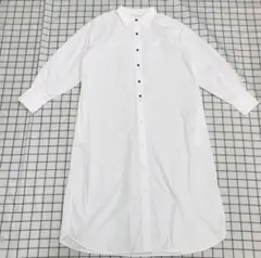 レディース シャツワンピース ロングシャツ 長袖　Y200