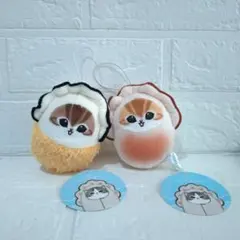 mods and 　かきにゃん　ぷにゃぷにゃ　ぬいぐるみ　マスコット　2体セット
