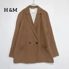 H&M テーラードジャケット ブラウン 40 Lサイズ相当　カジュアル