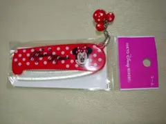 ミニーマウス デザイン コーム チャーム付き