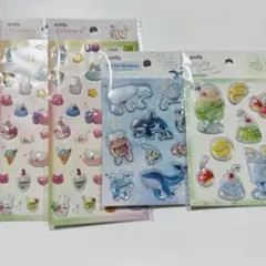 セリア　amifa ウォーターシール アクアリウム　メルティクリームソーダ