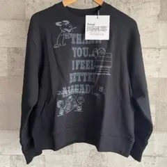 新品 ジョンブル JOHNBULL ピーナッツ カレッジ スウェット BK M