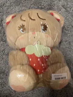 mikko illustrations いちごBIGぬいぐるみ　ラテ