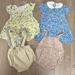 おんなのこ　80サイズ　ワンピース　ロンパース　まとめ売り