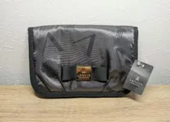 【タグ付き】ランバン コレクション ティッシュポーチ 二つ折り 財布 リボン 黒のサムネイル
