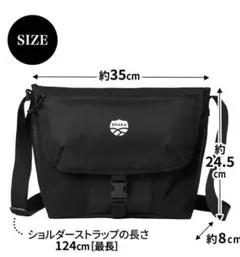 SHAKA メッセンジャーバッグ ブラックのサムネイル