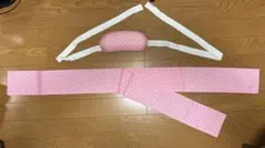 着付け小物 帯枕 ピンク 麻の葉模様