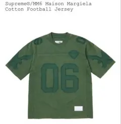 トップス Supreme mm6 Cotton Football Jersey M Supreme MM6 Maison Margiela Cotton Football Jersey Green メンズ