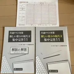 共通テスト対策 新しい第3の現代文 集中完答11
