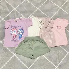 ♡ 女の子 半袖 100 まとめ売り Tシャツ トップス 短パン 夏服♡
