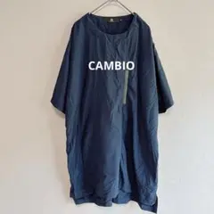 CAMBIO/シャカシャカ Tシャツ/サイドファスナー/トップス/3908