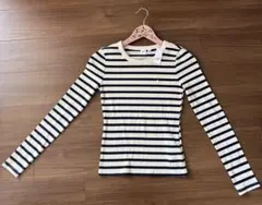 b*.様 GAP アイボリー/ネイビー ストライプ Tシャツ XS
