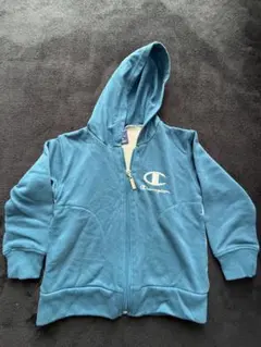 Champion ジップアップパーカー 青色