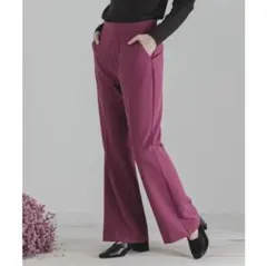 SENSE OF PLACE センスオブプレイス　センタープレスフレアパンツ