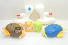 お風呂 おもちゃ 赤ちゃん 水遊び 浴室 犬　ドラゴン　飛行機？　6個セット