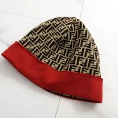 入手困難✨ フェンディ FENDI ズッキーノ ニット帽 ウール ブラウン系