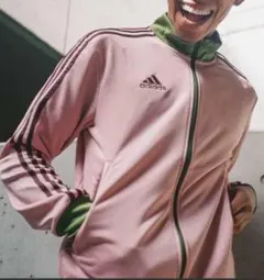 adidas サッカー日本代表 NIGOデザイン　トラックジャケット adidas トラックジャケットジャージ NIGO サッカー 日本 ピンク