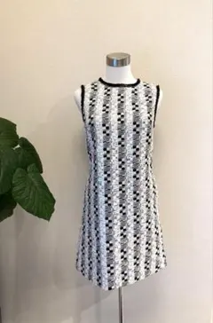 ツイードスパンコール　ミニワンピース