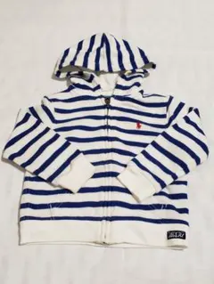 ‪RALPH LAUREN♡フード付 長袖パーカー ボーダー 90cm