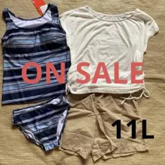 特価sale j-118★新品★11L★4点セット　レディース水着