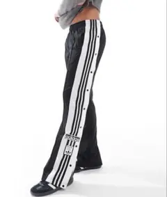 adidas アディブレイク　トラックパンツ サイドボタン ブラック M