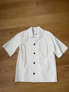 JIL SANDER ヘリンボーンワークシャツ ホワイト 32のサムネイル