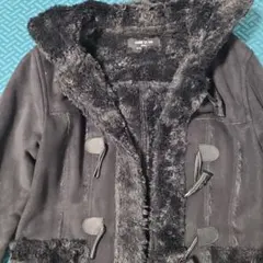 COMME CA ISM コート ブラック 140cm