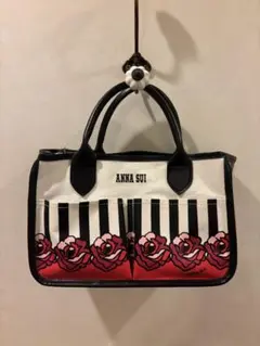 ANNA SUI ハンドバッグ ストライプ ローズ柄　花柄　多機能　【訳あり】のサムネイル
